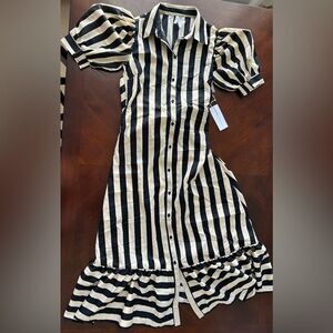 TRULY 4 You Striped Puff Sleeve Dress size S